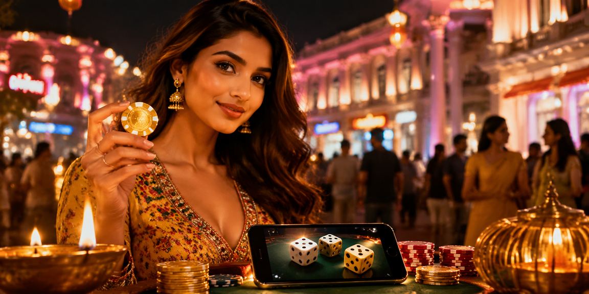 Mobile user enjoying online betting in Delhi